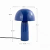 Lampe à poser en métal bleu foncé - joy