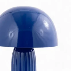 Lampe à poser en métal bleu foncé - joy