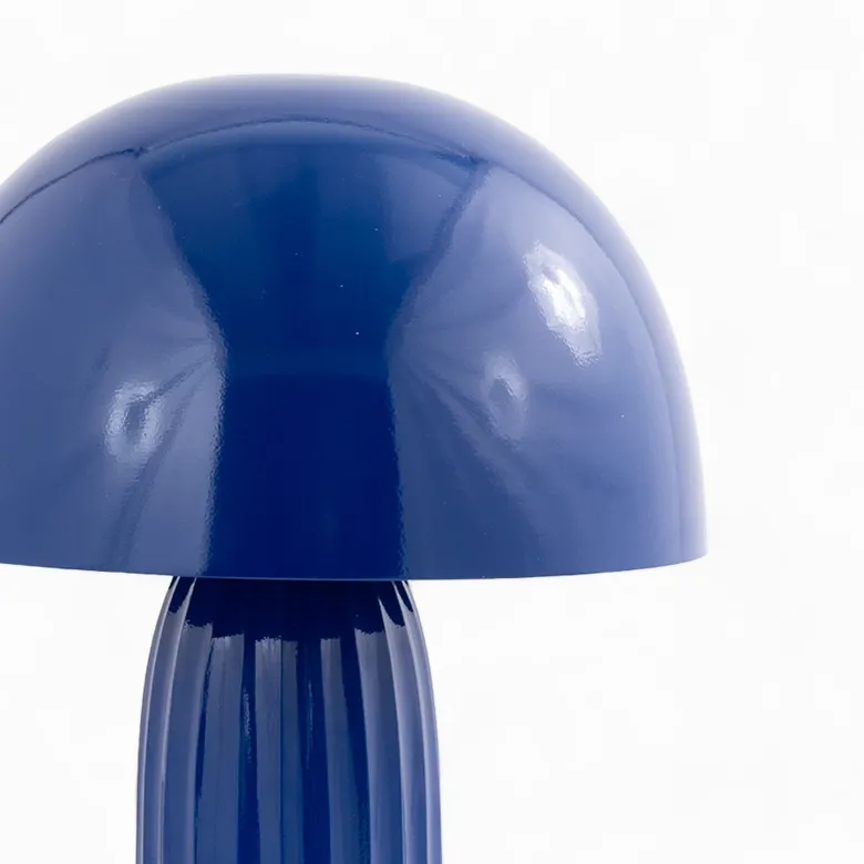 Lampe à poser en métal bleu foncé - joy