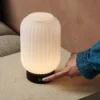 Lampe rechargeable unique lilly - marron foncé