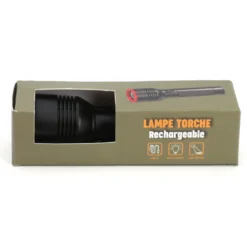 Lampe torche LED rechargeable 1000 lumens étanche IP44 mode SOS