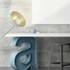 Lampe trépied en métal cinéma - h. 45 cm