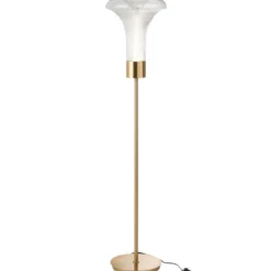 Lampe verre transparent h.155cm
