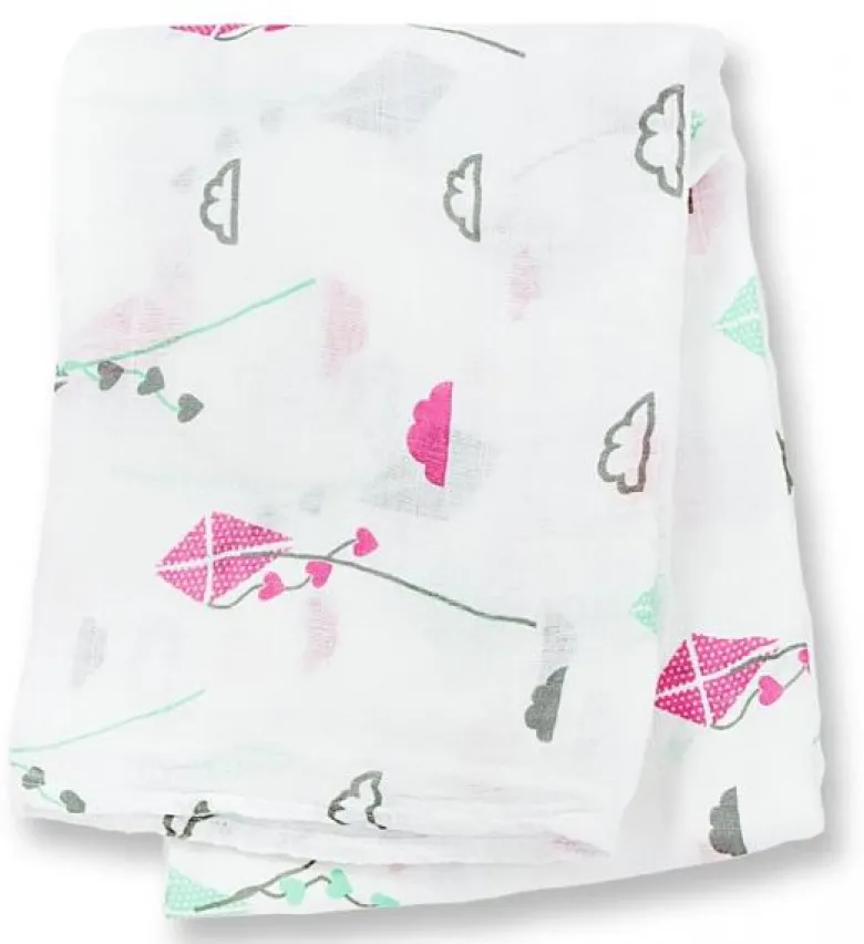Lange en bambou - cerf-volant rose