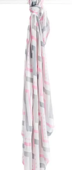 Lange en bambou - chevron rose