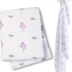Lange mousseline - hippo rose