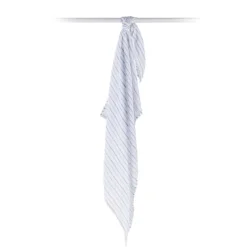 Lange mousseline - rayures bleues
