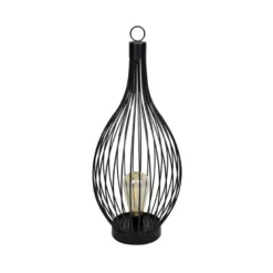 Lanterne solaire métal h50cm