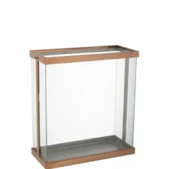 Lanterne verre doré h.45cm