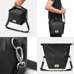 Large lunch bag isotherme- noir-10l-étanche-eco-responsible