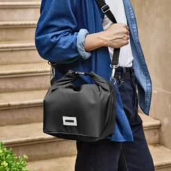 Large lunch bag isotherme- noir-10l-étanche-eco-responsible