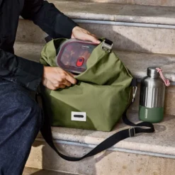 Large lunch bag isotherme- olive-10l-étanche-eco-responsible