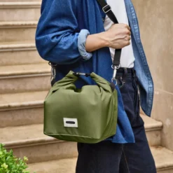 Large lunch bag isotherme- olive-10l-étanche-eco-responsible