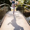 Legging yoga colibri court imprimé zèbre (<1,70m) L