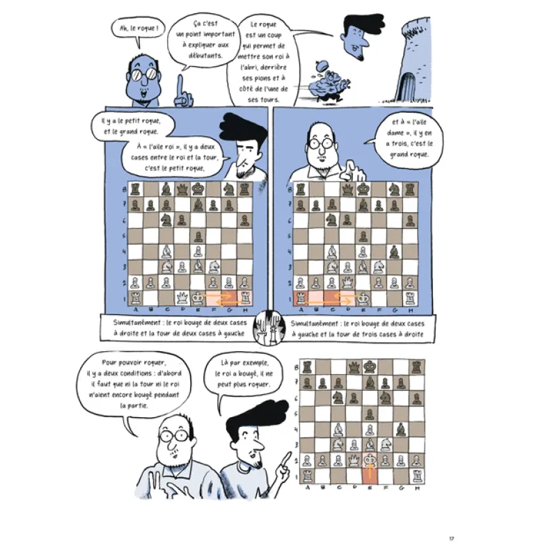 Le manuel des échecs en bande dessinée