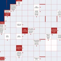 Les mots fléchés de Jujubier Le cinéma français grille géante à déplier