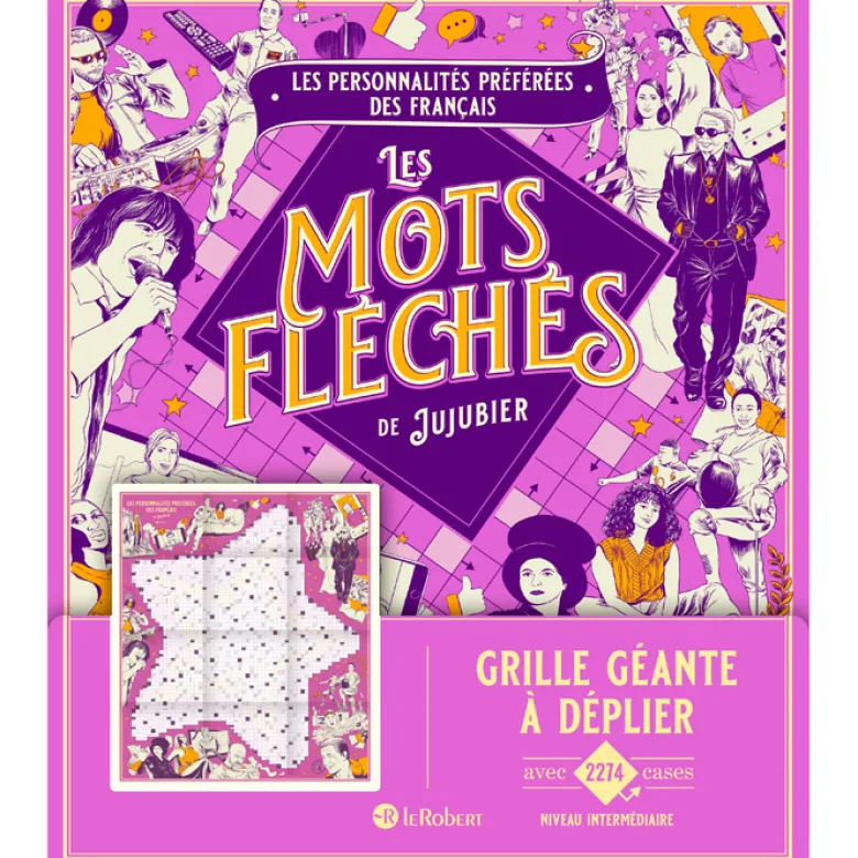 Les personnalités préférées des français - Les mots fléchés de Jujubier
