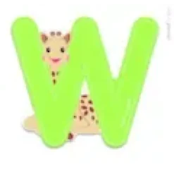 Lettre w sophie la girafe