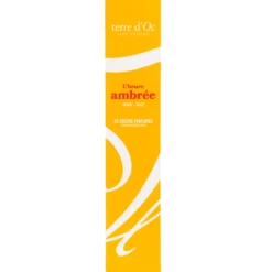 L'Heure ambrée 25 bâtonnets d'encens vanille épices terre d'Oc