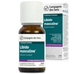 Libido masculine - huiles essentielles en solution buvable
