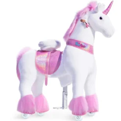 Licorne blanche siege rose ux502