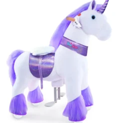 Licorne blanche - violette