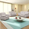 Lincoln canapé 3 places + 2 places + fauteuil en velours côtelé beige