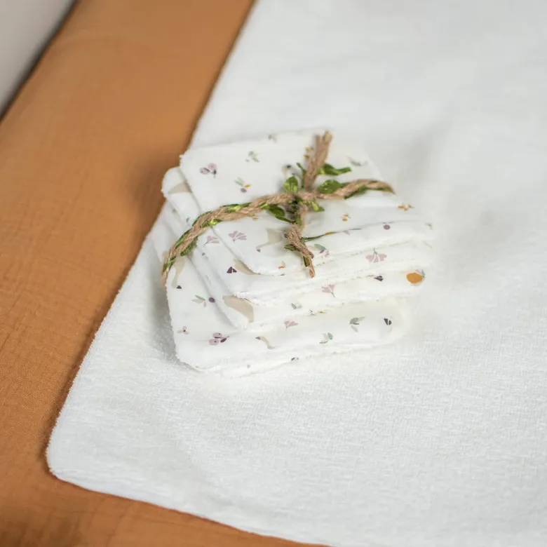 Lingettes bébé lavables 8 pièces sidonia