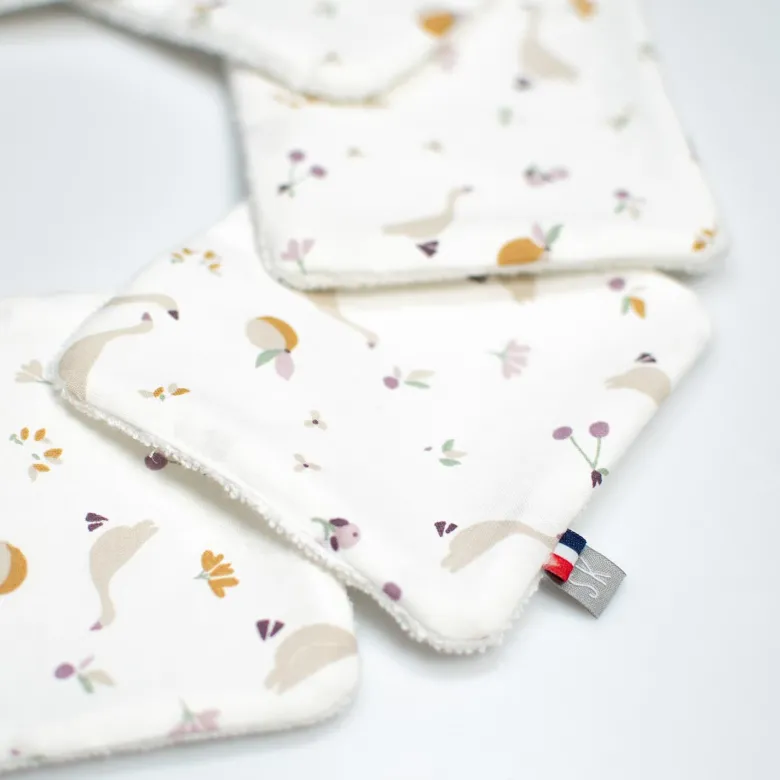 Lingettes bébé lavables 8 pièces sidonia