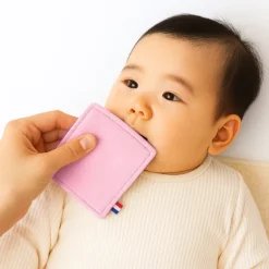 Lingettes coton bio blanc et rose