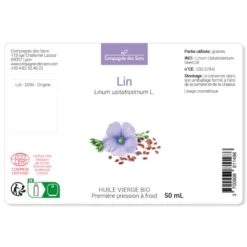 Lin - huile végétale bio 50 ml