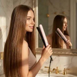 Lisseur à cheveux ptc - rose