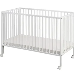 Lit à Barreaux Pliable Blanc JORI de la Marque tiSsi®