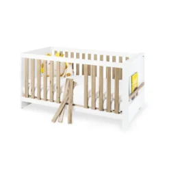 Lit bébé évolutif lova 140x70 blanc