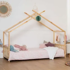 Lit cabane pour enfant 190x90cm en bois gaspard