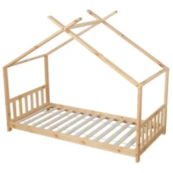 Lit cabane pour enfant 190x90cm en bois gaspard