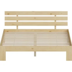 Lit en bois avec tête de lit 140x200cm finn