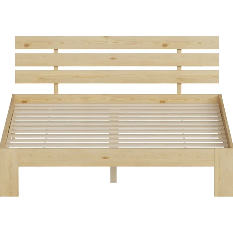 Lit en bois avec tête de lit 140x200cm finn
