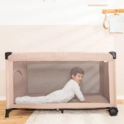 Lit parapluie beige