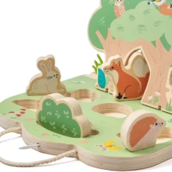 Livre pop-up forêt en bois