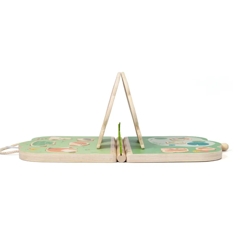 Livre pop-up forêt en bois