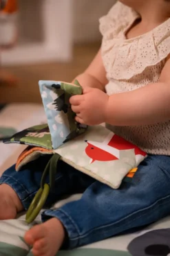 Livre tissu bébé - forêt