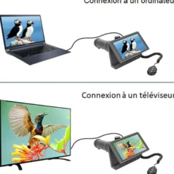 Longue-vue numérique x50 avec écran