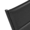 Lot de 2 bains de soleil barbados en textilène noir - alu anthracite