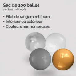 Lot de 100 balles de jeu