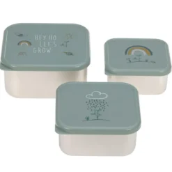 Lot de 3 boites gigognes en inox ga