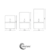 Lot de 3 bougies led effet flamme, blanc chaud, avec minuterie 6 h