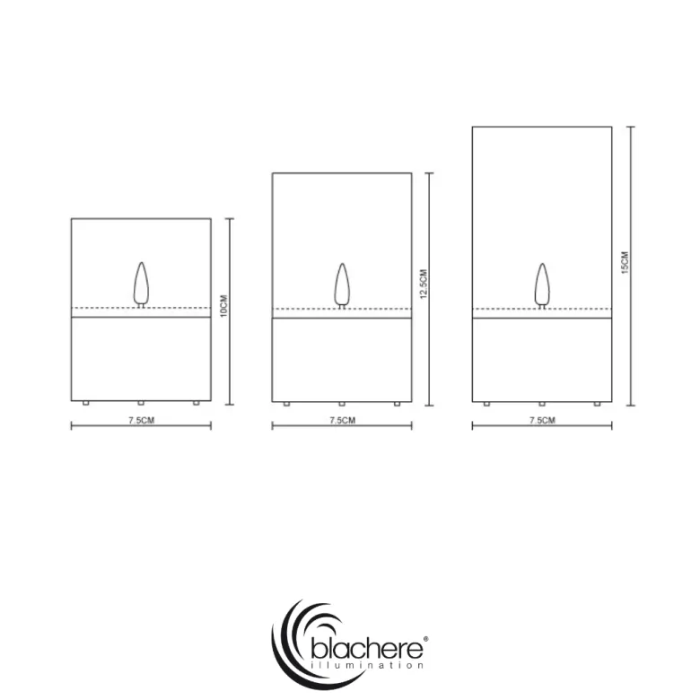 Lot de 3 bougies led effet flamme, blanc chaud, avec minuterie 6 h