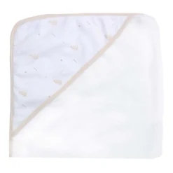 Lot de 2 cape de bain beige 70x70 cm