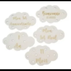 Lot de 15 cartes étapes nuage